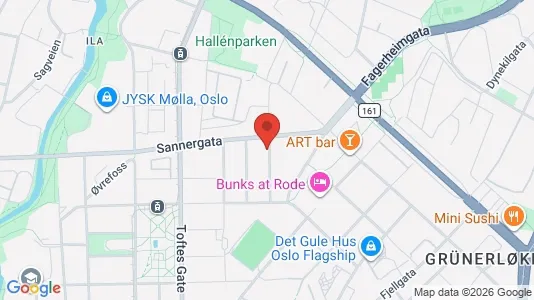 Apartments for rent i Oslo Grünerløkka - kort over placeringen