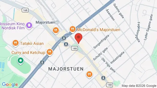 Rooms for rent i Oslo Frogner - kort over placeringen