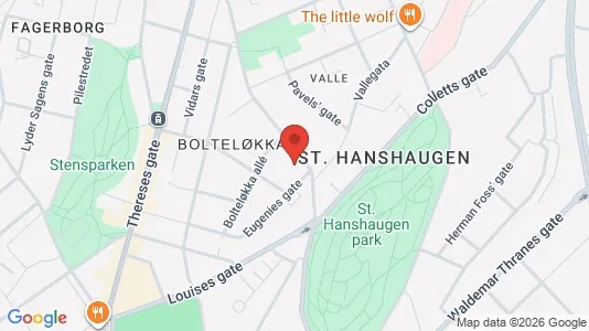 Apartments for rent i Oslo St. Hanshaugen - kort over placeringen