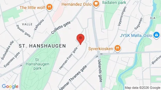 Apartments for rent i Oslo St. Hanshaugen - kort over placeringen