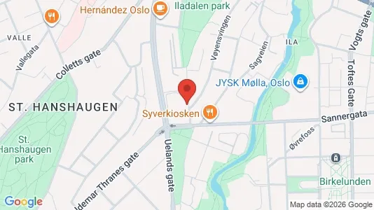 Apartments for rent i Oslo Sagene - kort over placeringen