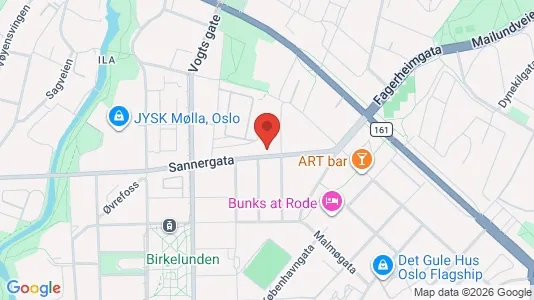 Apartments for rent i Oslo Grünerløkka - kort over placeringen