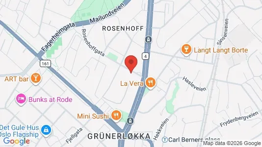 Apartments for rent i Oslo Grünerløkka - kort over placeringen