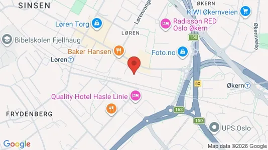 Rooms for rent i Oslo Grünerløkka - kort over placeringen