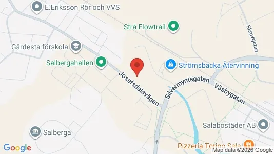 Apartments for rent i Sala - kort over placeringen