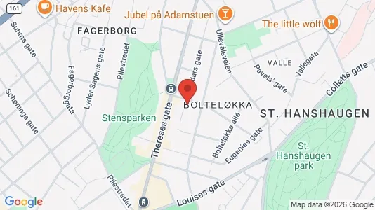Apartments for rent i Oslo St. Hanshaugen - kort over placeringen