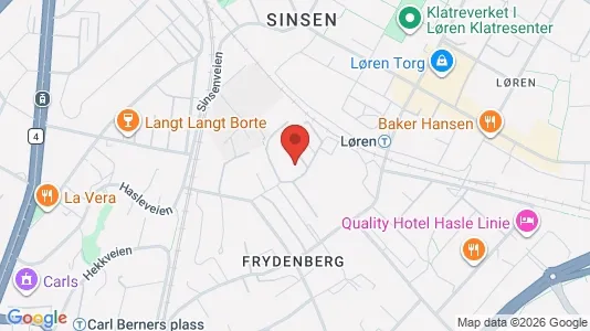 Apartments for rent i Oslo Grünerløkka - kort over placeringen