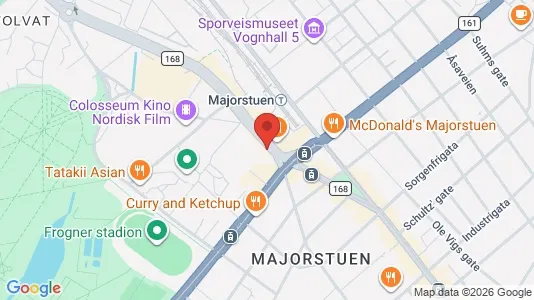 Apartments for rent i Oslo Frogner - kort over placeringen