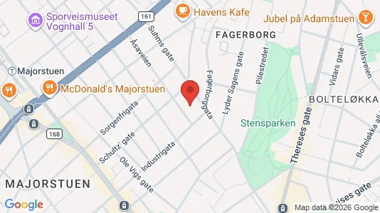 Apartments for rent i Oslo Frogner - kort over placeringen