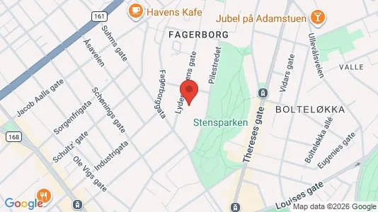 Apartments for rent i Oslo St. Hanshaugen - kort over placeringen