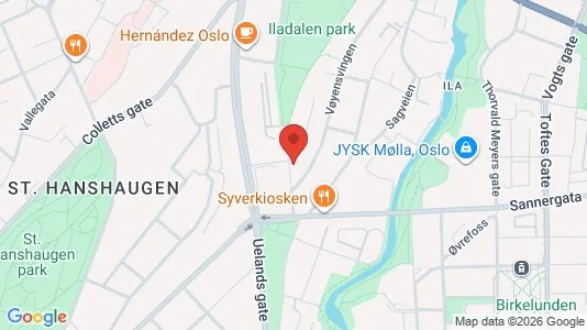 Apartments for rent i Oslo Sagene - kort over placeringen