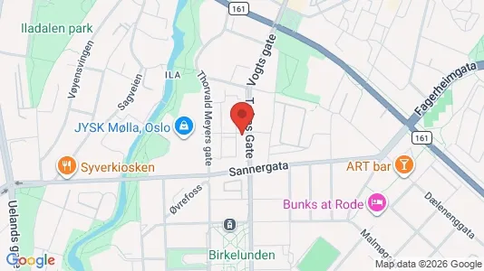 Apartments for rent i Oslo Grünerløkka - kort over placeringen