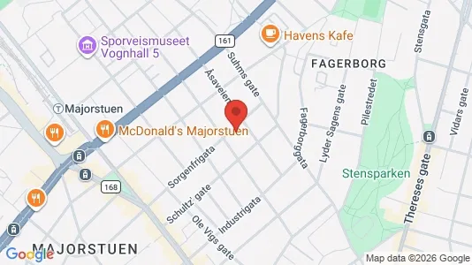 Apartments for rent i Oslo Frogner - kort over placeringen