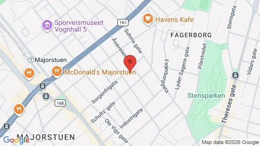 Apartments for rent i Oslo Frogner - kort over placeringen
