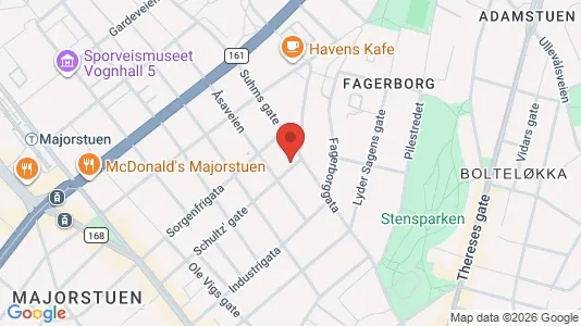 Apartments for rent i Oslo Frogner - kort over placeringen