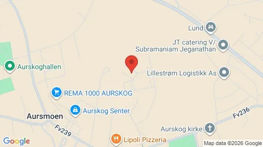 Apartments for rent i Aurskog-Høland - kort over placeringen