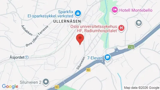 Apartments for rent i Oslo Ullern - kort over placeringen
