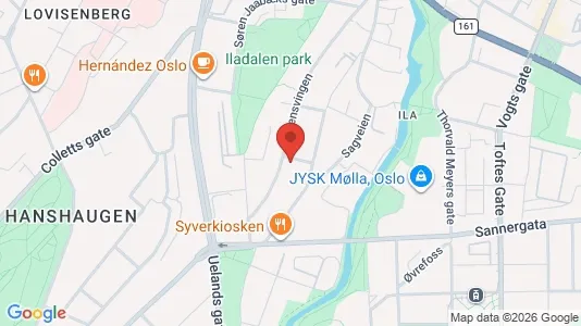 Apartments for rent i Oslo Sagene - kort over placeringen