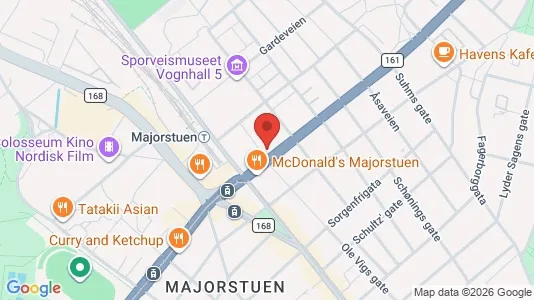 Rooms for rent i Oslo Frogner - kort over placeringen