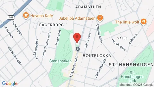 Rooms for rent i Oslo St. Hanshaugen - kort over placeringen