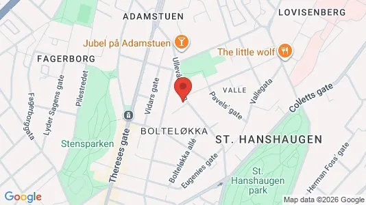 Rooms for rent i Oslo St. Hanshaugen - kort over placeringen