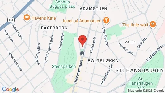 Rooms for rent i Oslo St. Hanshaugen - kort over placeringen