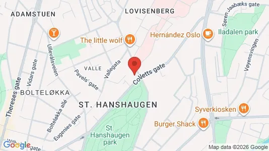 Rooms for rent i Oslo St. Hanshaugen - kort over placeringen