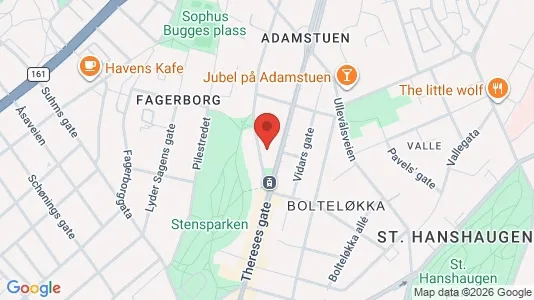 Rooms for rent i Oslo St. Hanshaugen - kort over placeringen