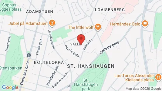 Apartments for rent i Oslo St. Hanshaugen - kort over placeringen