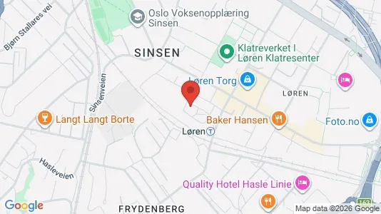 Apartments for rent i Oslo Grünerløkka - kort over placeringen