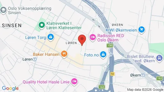 Apartments for rent i Oslo Grünerløkka - kort over placeringen