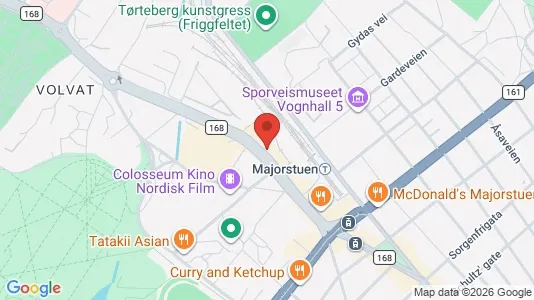 Rooms for rent i Oslo Frogner - kort over placeringen
