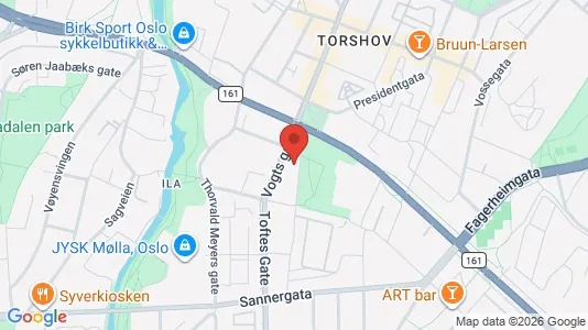 Rooms for rent i Oslo Sagene - kort over placeringen