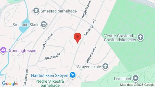 Rooms for rent i Oslo Ullern - kort over placeringen
