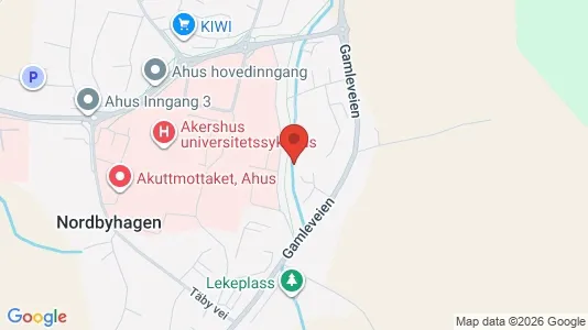 Rooms for rent i Lørenskog - kort over placeringen