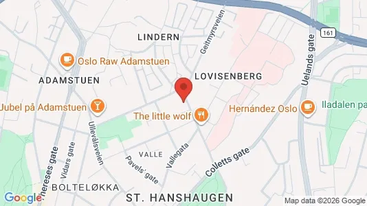 Apartments for rent i Oslo St. Hanshaugen - kort over placeringen