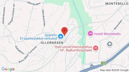 Apartments for rent i Oslo Ullern - kort over placeringen