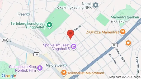 Apartments for rent i Oslo Frogner - kort over placeringen