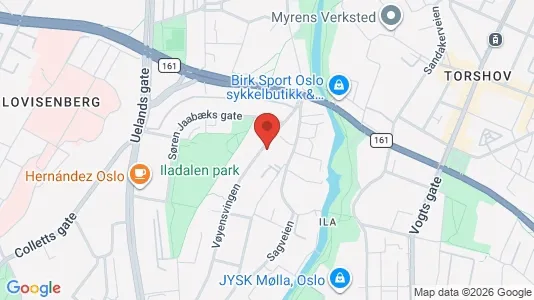 Apartments for rent i Oslo Sagene - kort over placeringen