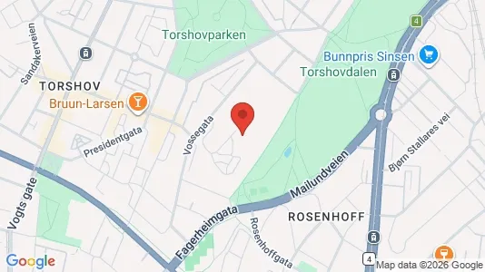 Rooms for rent i Oslo Sagene - kort over placeringen