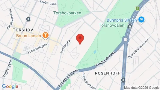 Rooms for rent i Oslo Sagene - kort over placeringen