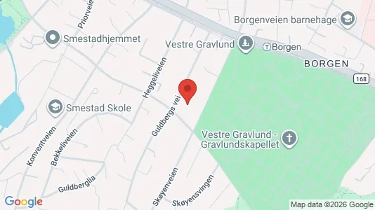 Rooms for rent i Oslo Ullern - kort over placeringen