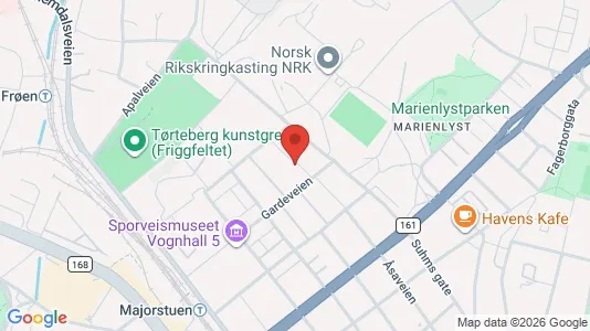 Apartments for rent i Oslo Frogner - kort over placeringen