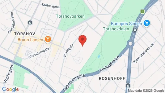 Rooms for rent i Oslo Sagene - kort over placeringen