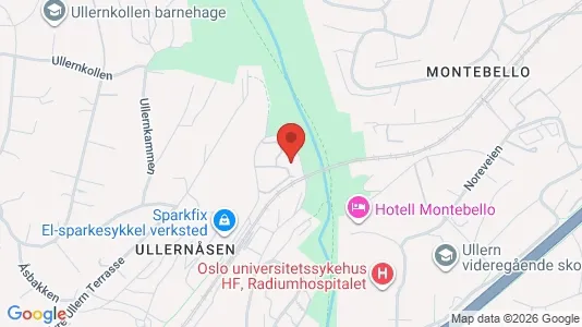 Apartments for rent i Oslo Ullern - kort over placeringen