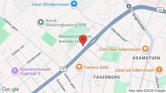 Rooms for rent i Oslo St. Hanshaugen - kort over placeringen