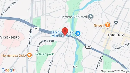 Apartments for rent i Oslo Sagene - kort over placeringen
