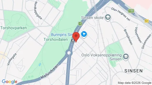Apartments for rent i Oslo Grünerløkka - kort over placeringen