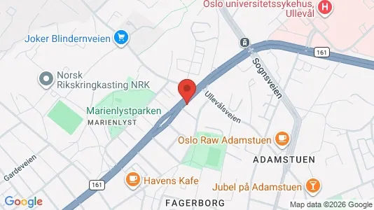 Apartments for rent i Oslo St. Hanshaugen - kort over placeringen