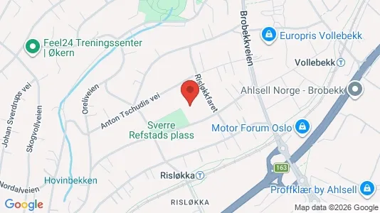 Rooms for rent i Oslo Bjerke - kort over placeringen